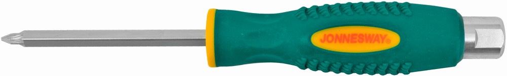 Отвертка стержневая POZIDRIV® , ударная, силовая под ключ, PZ1x75 Jonnesway D70Z175