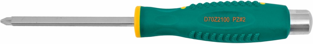 Отвертка стержневая POZIDRIV® , ударная, силовая под ключ, PZ2x100 Jonnesway D70Z2100