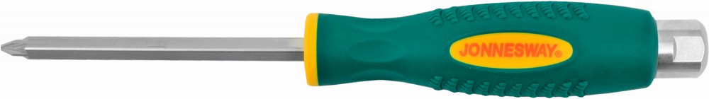 Отвертка стержневая POZIDRIV® , ударная, силовая под ключ, PZ2x100 Jonnesway D70Z2100
