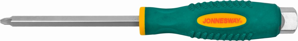 Отвертка стержневая POZIDRIV® , ударная, силовая под ключ, PZ3x125 Jonnesway D70Z3125