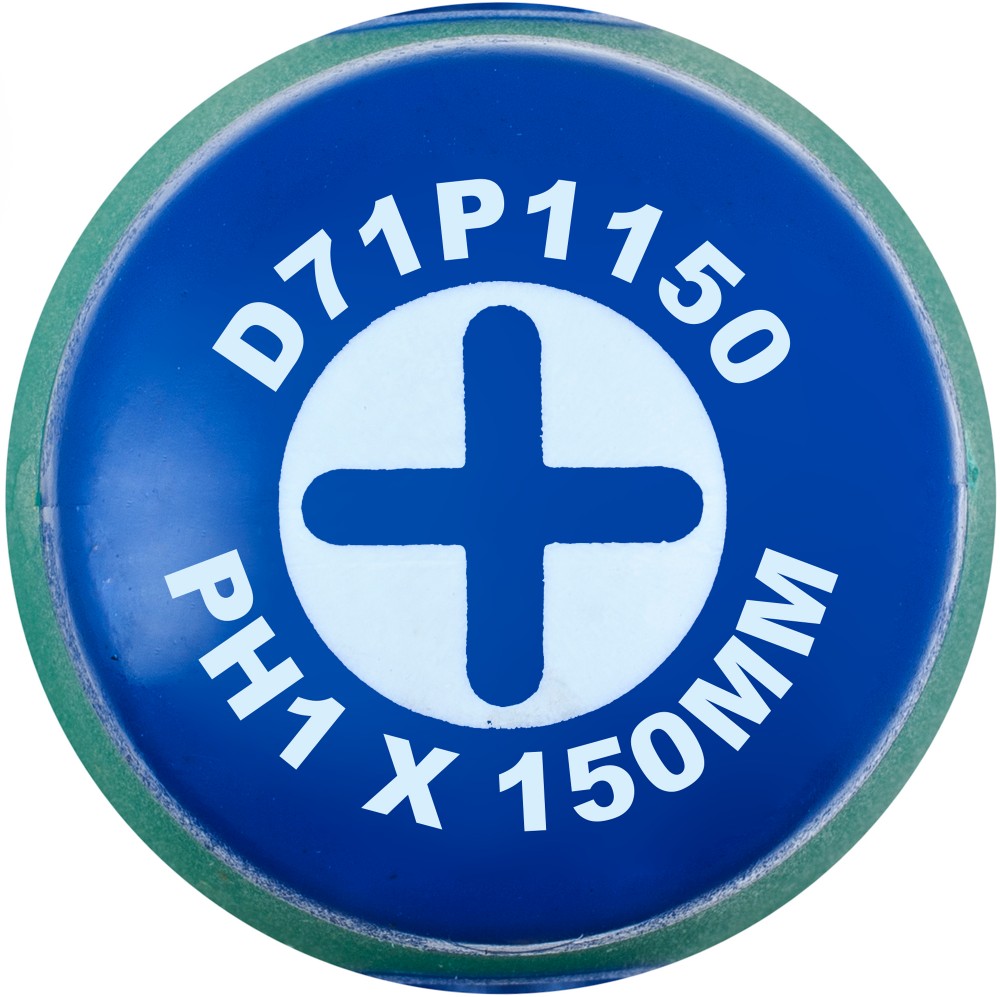 Отвертка стержневая крестовая ANTI-SLIP GRIP, PH1x150 мм Jonnesway D71P1150