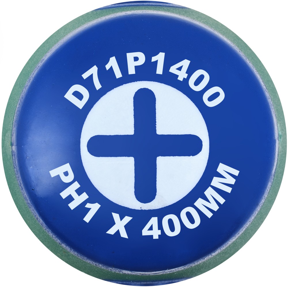 Отвертка стержневая крестовая ANTI-SLIP GRIP, PH1x400 мм Jonnesway D71P1400