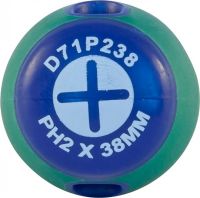 Отвертка стержневая крестовая ANTI-SLIP GRIP, PH2х38 мм Jonnesway D71P238