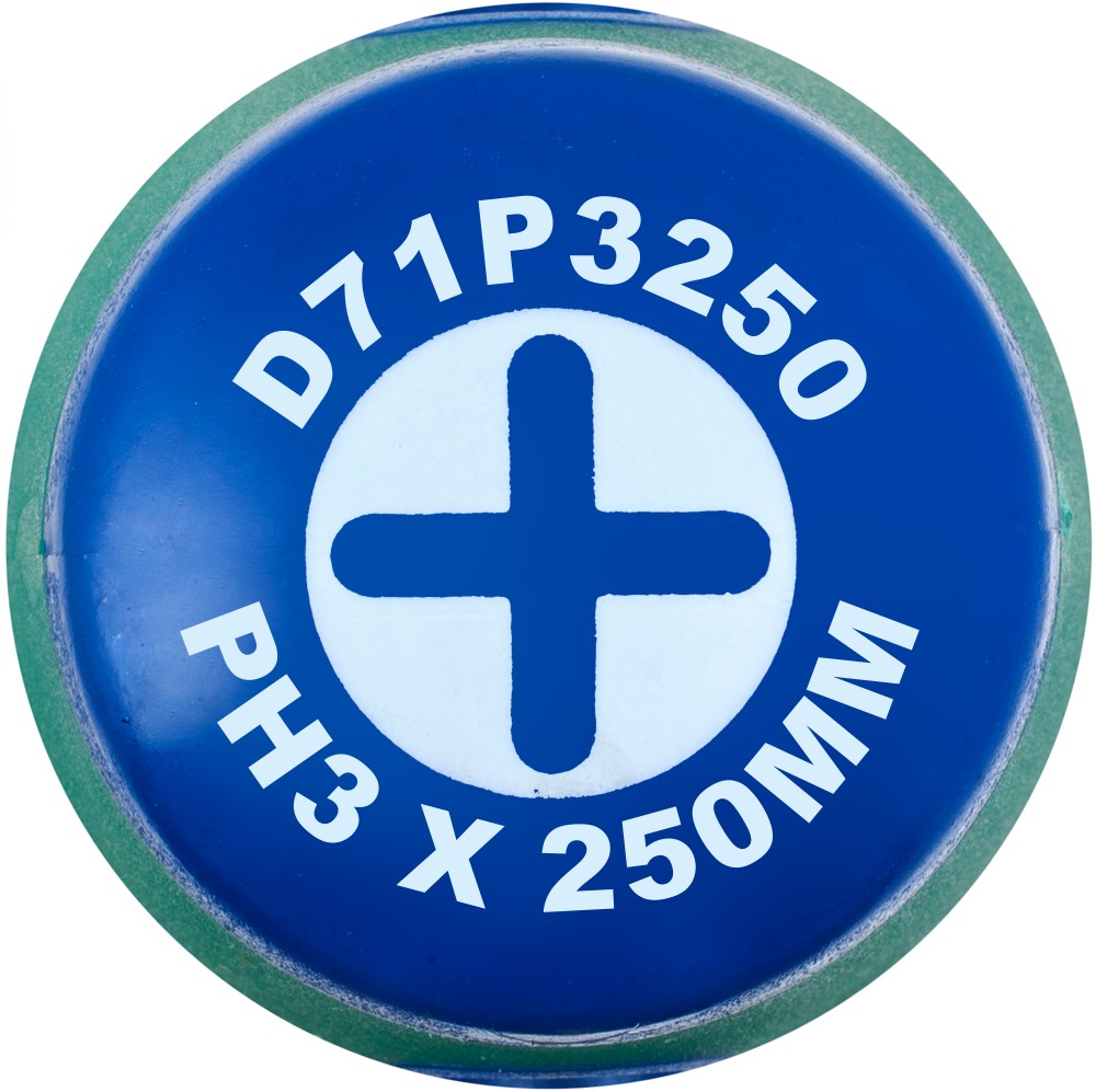 Отвертка стержневая крестовая ANTI-SLIP GRIP, PH3x250 мм Jonnesway D71P3250
