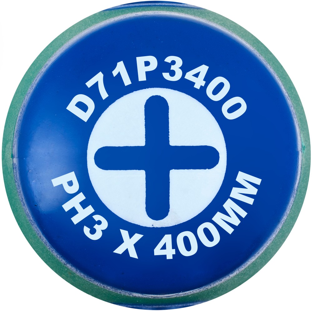 Отвертка стержневая крестовая ANTI-SLIP GRIP, PH3x400 мм Jonnesway D71P3400