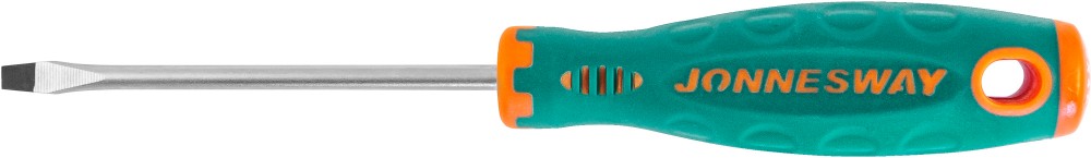 Отвертка стержневая шлицевая ANTI-SLIP GRIP, SL4.0х80 мм Jonnesway D71S480