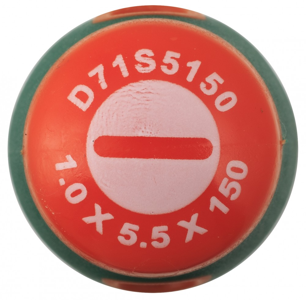 Отвертка стержневая шлицевая ANTI-SLIP GRIP, SL5.5х150 мм Jonnesway D71S5150