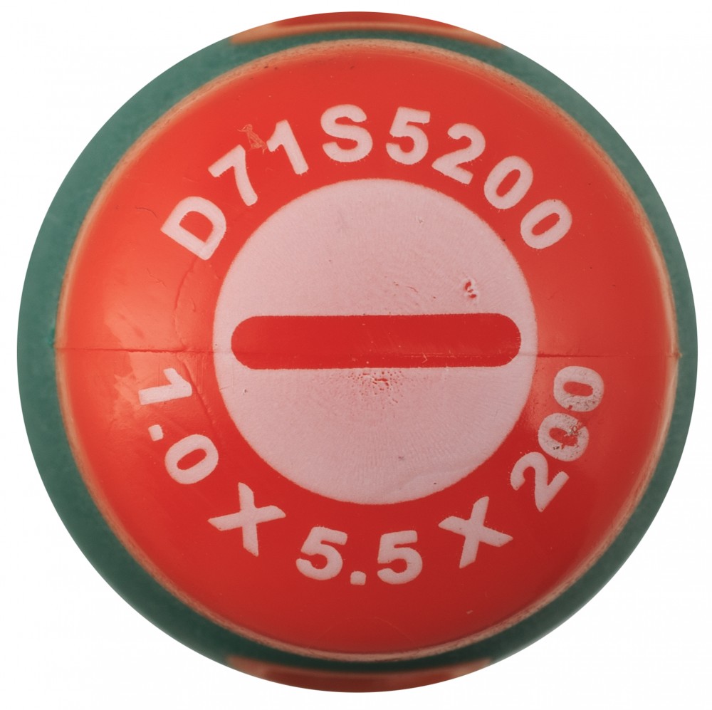 Отвертка стержневая шлицевая ANTI-SLIP GRIP, SL5.5х200 мм Jonnesway D71S5200