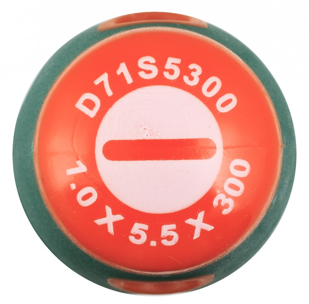 Отвертка стержневая шлицевая ANTI-SLIP GRIP, SL5.5х300 мм Jonnesway D71S5300