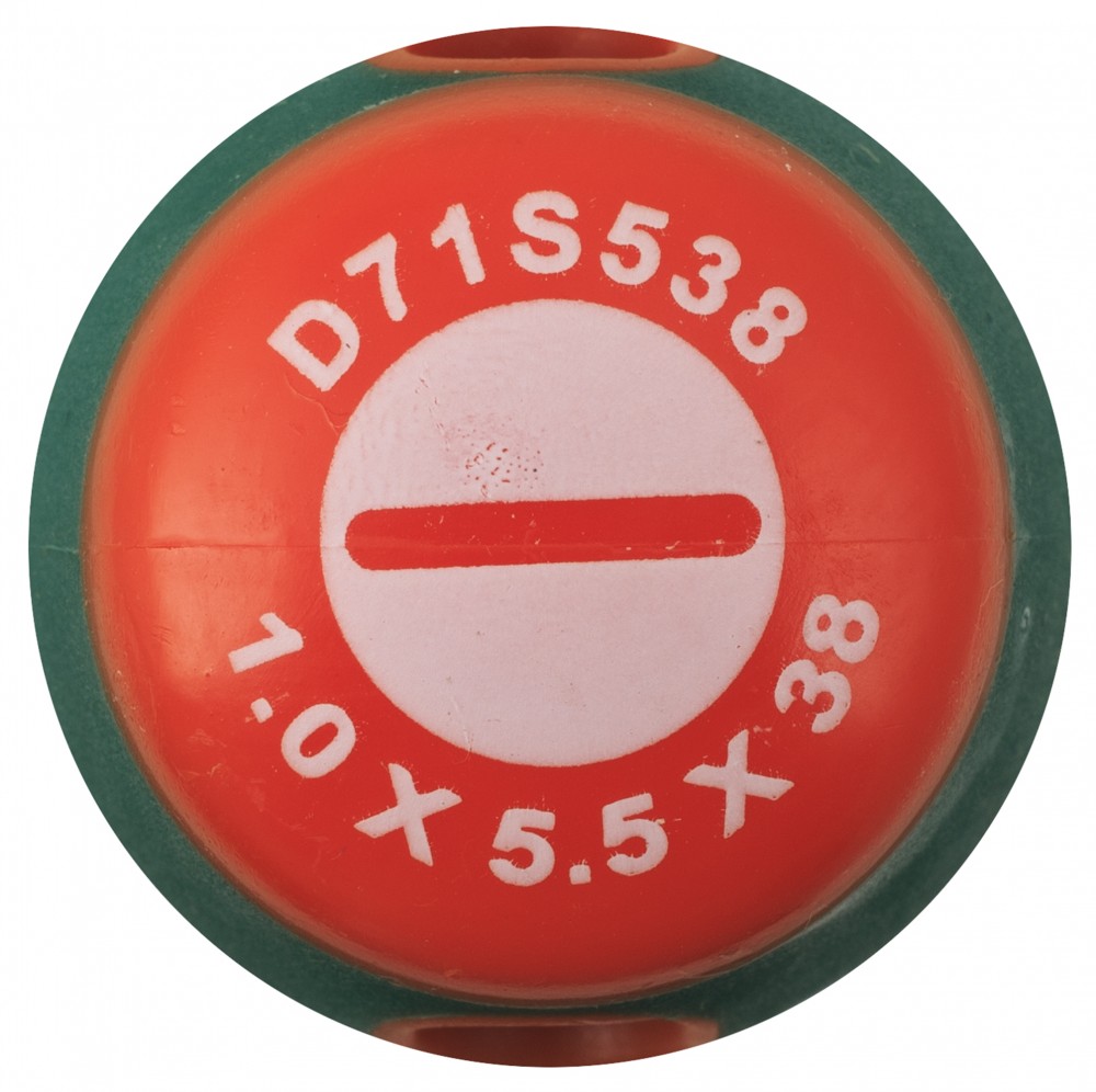 Отвертка стержневая шлицевая ANTI-SLIP GRIP, SL5.5х38 мм Jonnesway D71S538