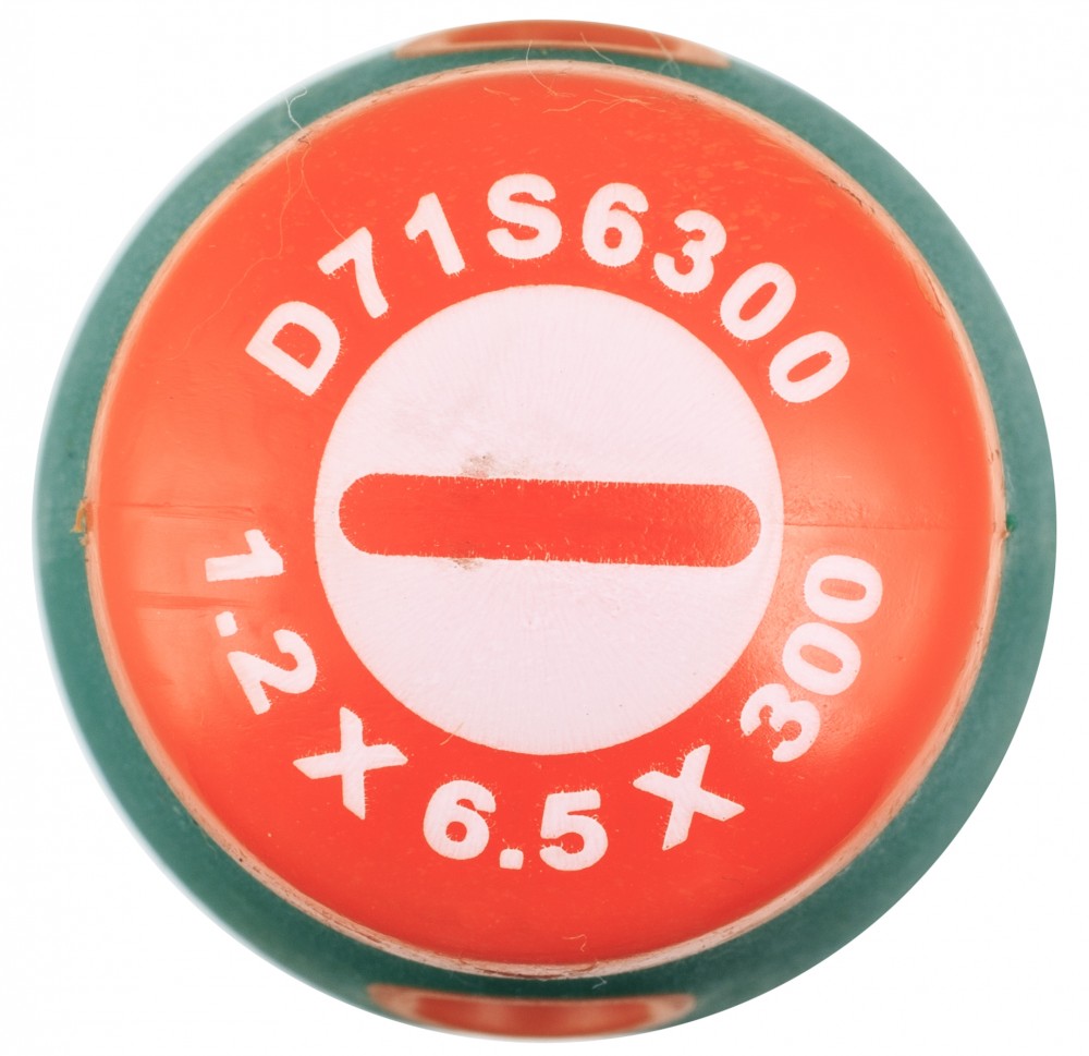 Отвертка стержневая шлицевая ANTI-SLIP GRIP, SL6.5х300 мм Jonnesway D71S6300