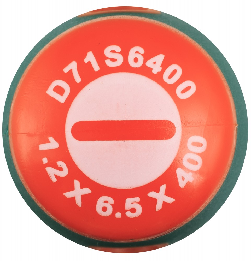 Отвертка стержневая шлицевая ANTI-SLIP GRIP, SL6.5х400 мм Jonnesway D71S6400