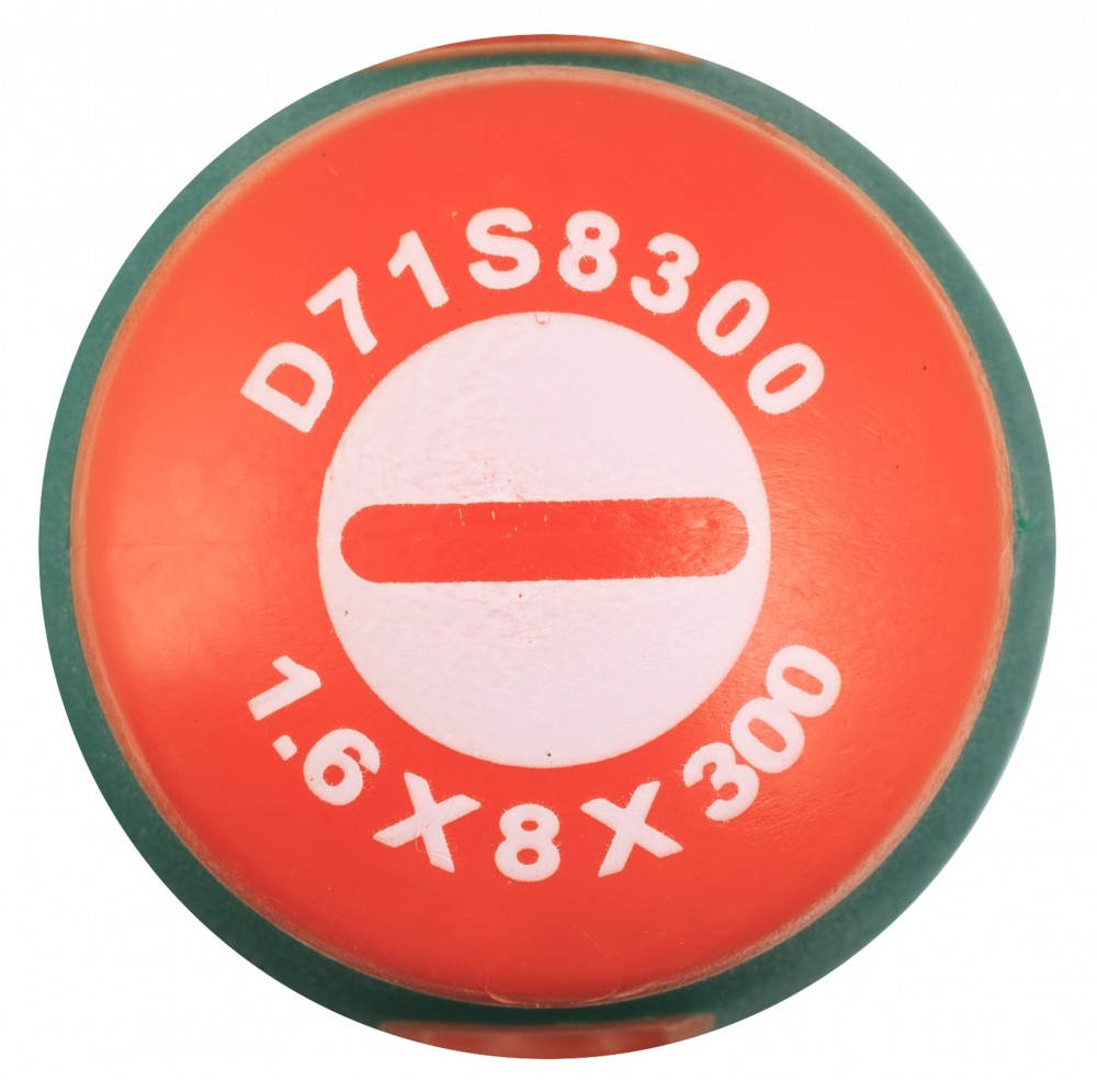 Отвертка стержневая шлицевая ANTI-SLIP GRIP, SL8.0х300 мм Jonnesway D71S8300