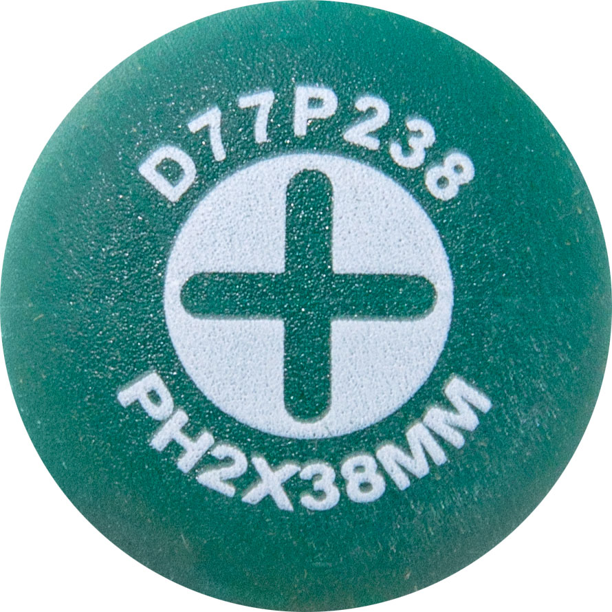 Отвертка стержневая крестовая ANTI-SLIP GRIP, PH2х38 мм Jonnesway D77P238