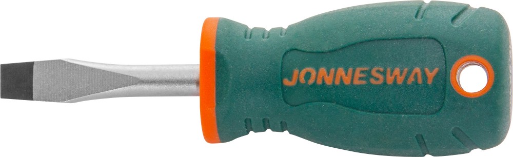 Отвертка стержневая шлицевая ANTI-SLIP GRIP, SL6.5х38 мм Jonnesway D77S638