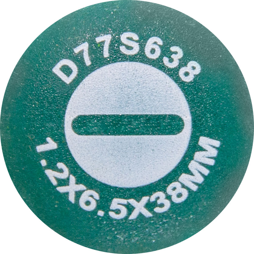 Отвертка стержневая шлицевая ANTI-SLIP GRIP, SL6.5х38 мм Jonnesway D77S638