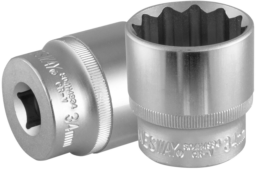 Головка торцевая 12-гранная 1/2"DR, 34 мм Jonnesway S04H4934