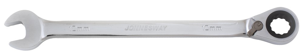 (W60110) Ключ гаечный комбинированный трещоточный с реверсом, 10 мм Jonnesway W106110