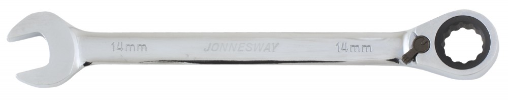 (W60114) Ключ гаечный комбинированный трещоточный с реверсом, 14 мм Jonnesway W106114
