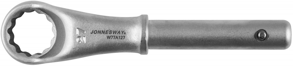 Ключ накидной усиленный, 27 мм, d18.5/190 мм Jonnesway W77A127
