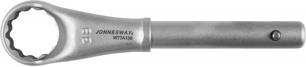 Ключ накидной усиленный, 38 мм, d21.5/245 мм Jonnesway W77A138