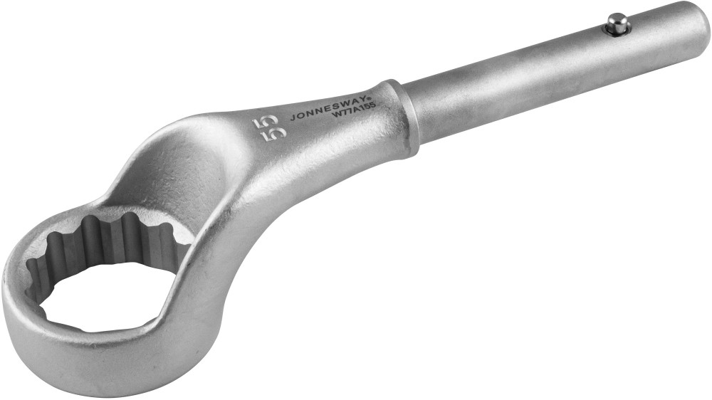 Ключ накидной усиленный, 55 мм, d24.5/300 мм Jonnesway W77A155