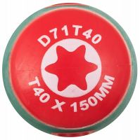 Отвертка "ANTI-SLIP GRIP" TORX® T40 8х150х279 мм Jonnesway D71T40